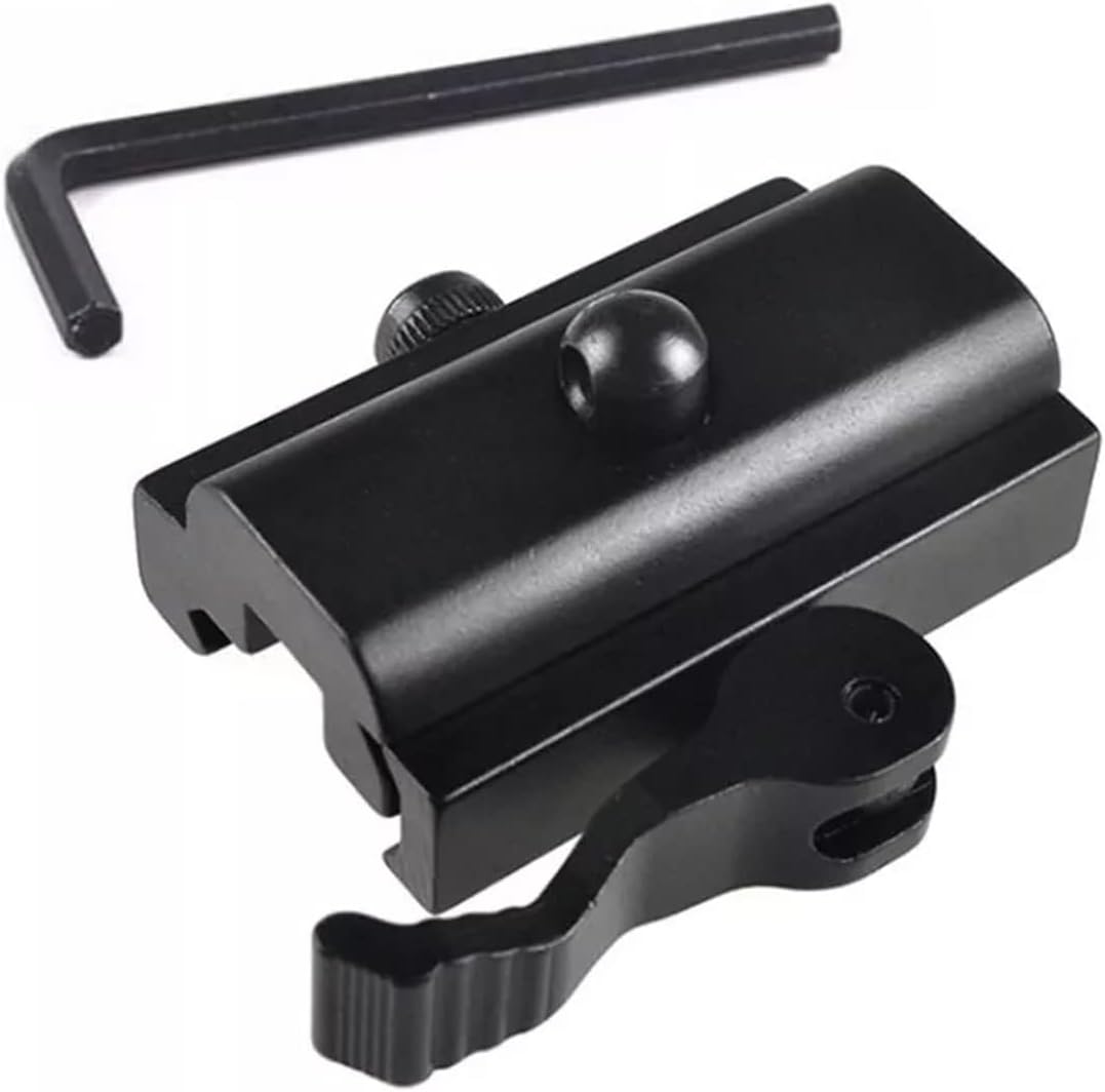 Adaptador de eslinga QD compatible con riel PicatinnyWeaver con un bloqueo de leva para un fácil desmontaje de bípodes.