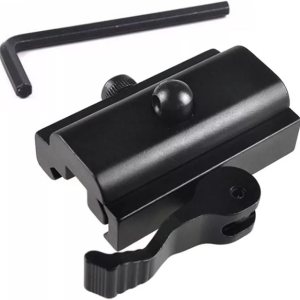 Adaptador de eslinga QD compatible con riel PicatinnyWeaver con un bloqueo de leva para un fácil desmontaje de bípodes. Adaptador de eslinga QD compatible con riel PicatinnyWeaver con un bloqueo de leva para un fácil desmontaje de bípodes.