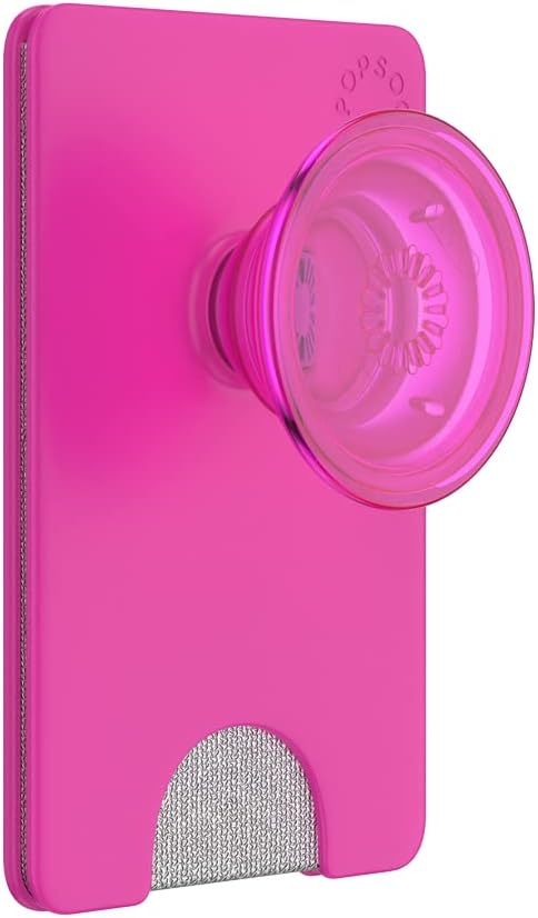PopSockets Cartera para teléfono con agarre expansible para teléfono, tarjetero para teléfono, color magenta