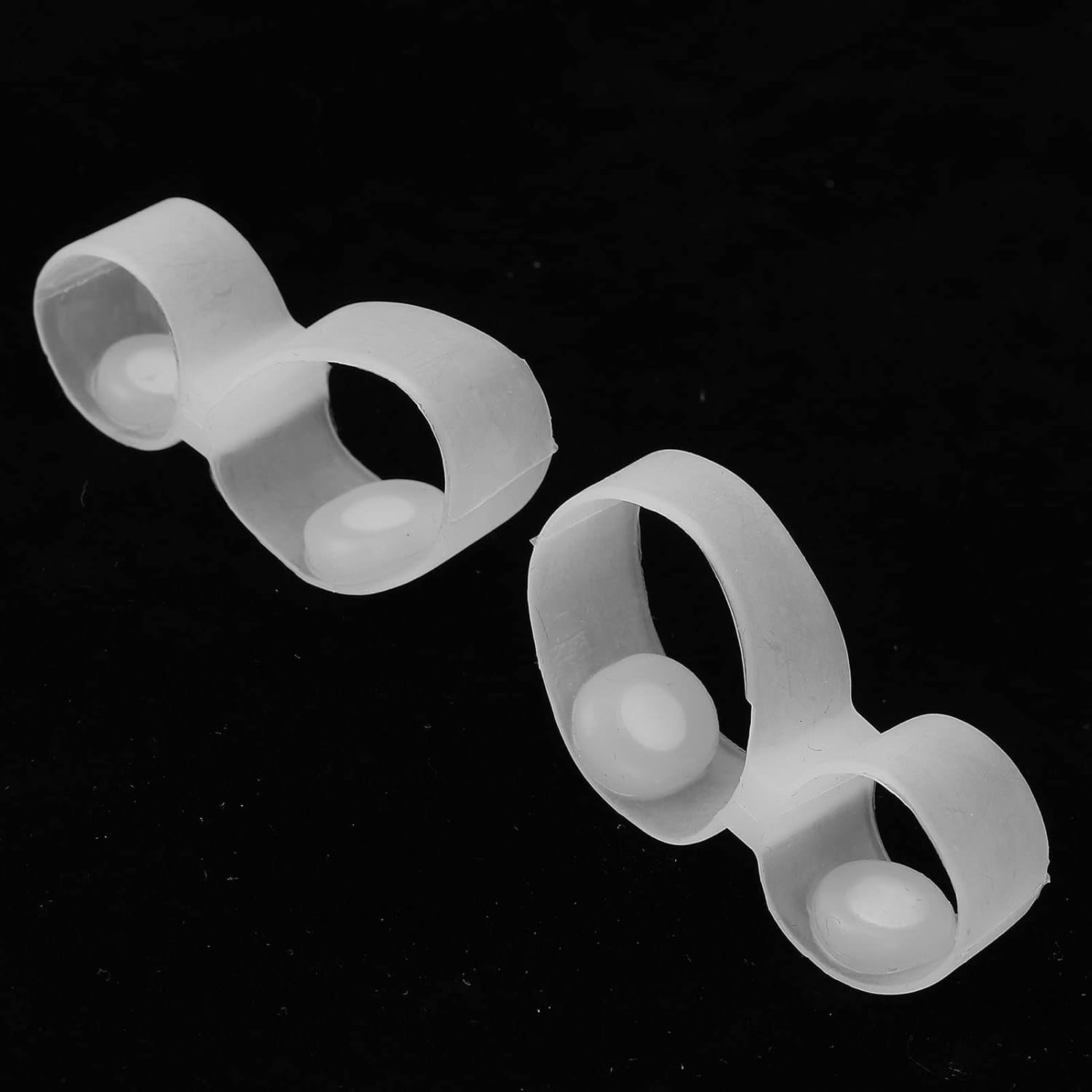 2 piezas de anillos magnéticos para dedos de los pies, de silicona, para masaje de pies, metabolismo, herramienta magnética de masaje de pies,