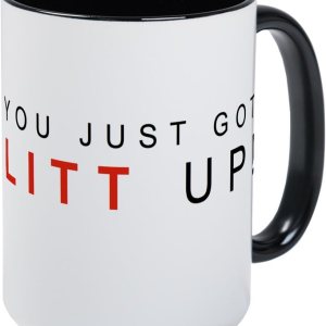 CafePress Litt UP Mugs Taza de café de cerámica de 15 oz (15.0 fl oz) CafePress Litt UP Mugs Taza de café de cerámica de 15 oz (15.0 fl oz)