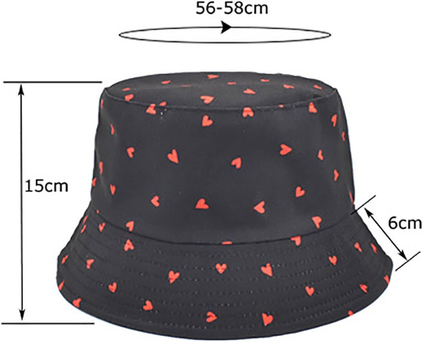 Sombrero de pescador de playa lavado con bordado de corazón, sombrero de verano para viaje, gorra de pescador al aire libre para mujeres, hombres y