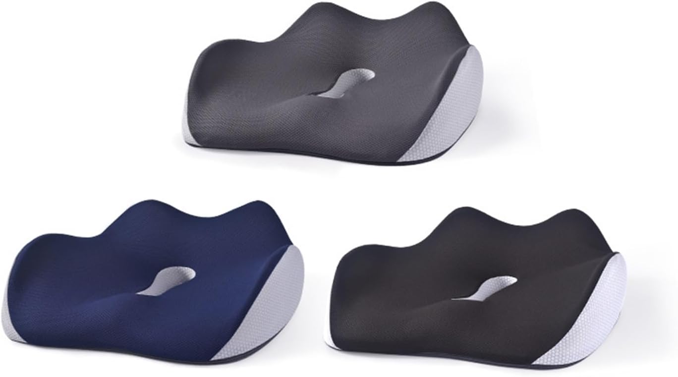 Almohada suave de apoyo de cadera de alta calidad que aumenta la comodidad del asiento, almohada para hemorroides para espalda, coxis, alivio del