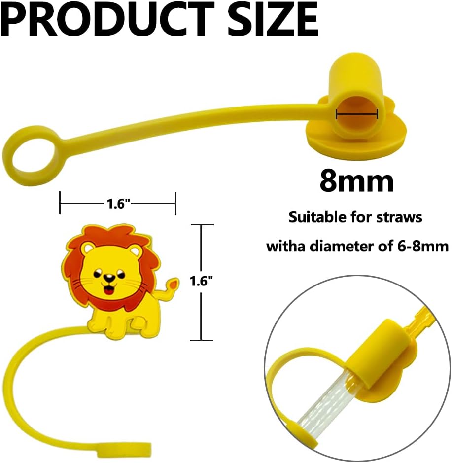 12 tapas de silicona reutilizables de grado alimenticio con temática de animales del bosque, adecuadas para bolsas de recuerdos de fiesta, fiesta de