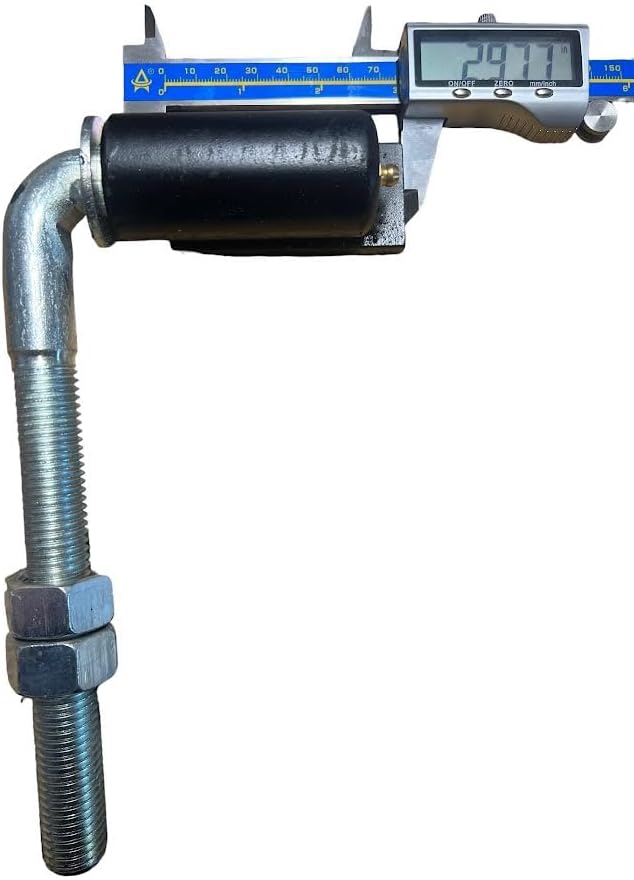 JM Steel – Bisagras soldadas con perno en J de 34 pies para puertas resistentes, capacidad de peso de 600 libras, 7 pulgadas de largo, brazo de