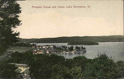 Prospect House and Island Lake Bomoseen, Vermont VT Original Antique Postcard