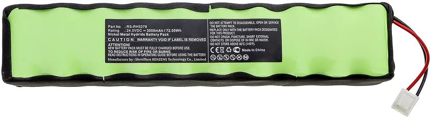 Synergy Digital Vacuum Cleaner Battery, Compatible with Rowenta RH8777WP2D1 Vacuum Cleaner, (Ni-MH, 24V, 3000mAh) Ultra High Capacity, Replacement