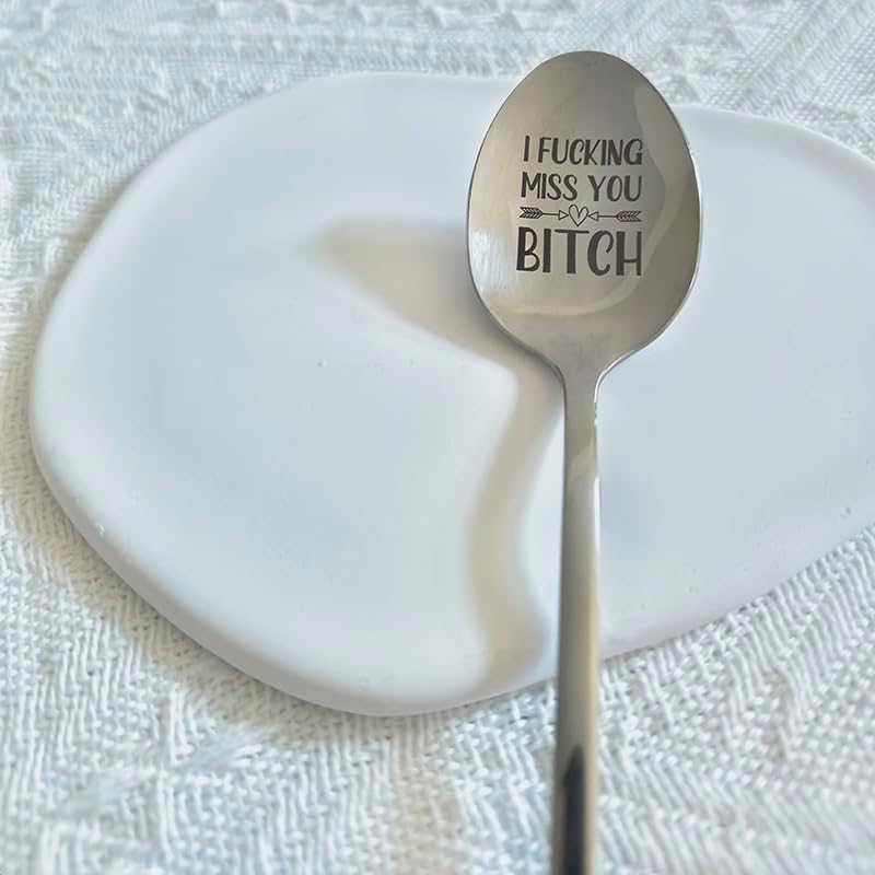 Cuchara para mejores amigas, regalos para mujeres y niñas, regalos para mejores amigas, regalos de amistad de larga distancia para mujeres, amigas,