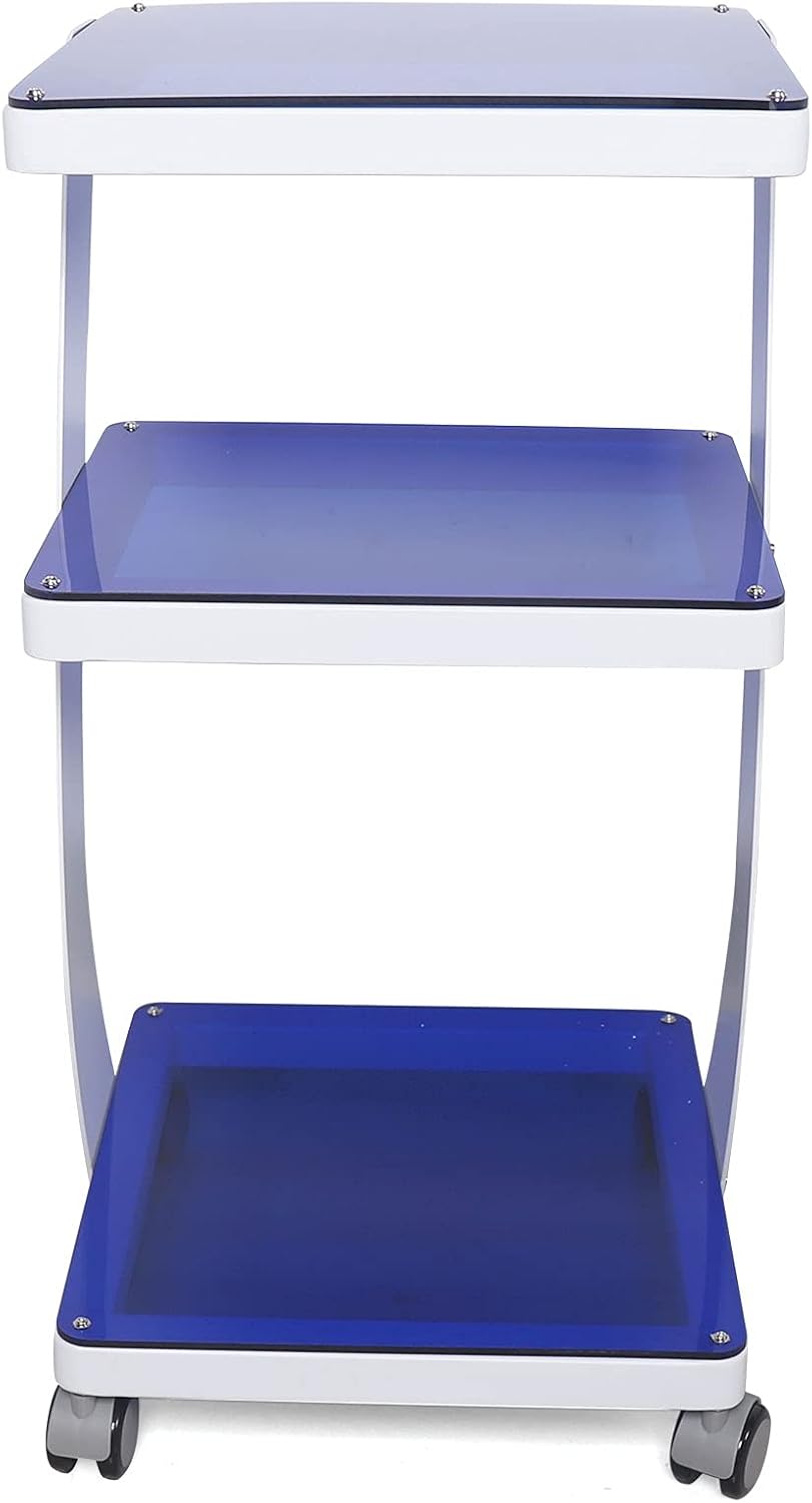 CNCEST Carrito de 3 capas para salón de spa, carrito de carrito, soporte de máquina de belleza resistente para máquina de belleza con rueda