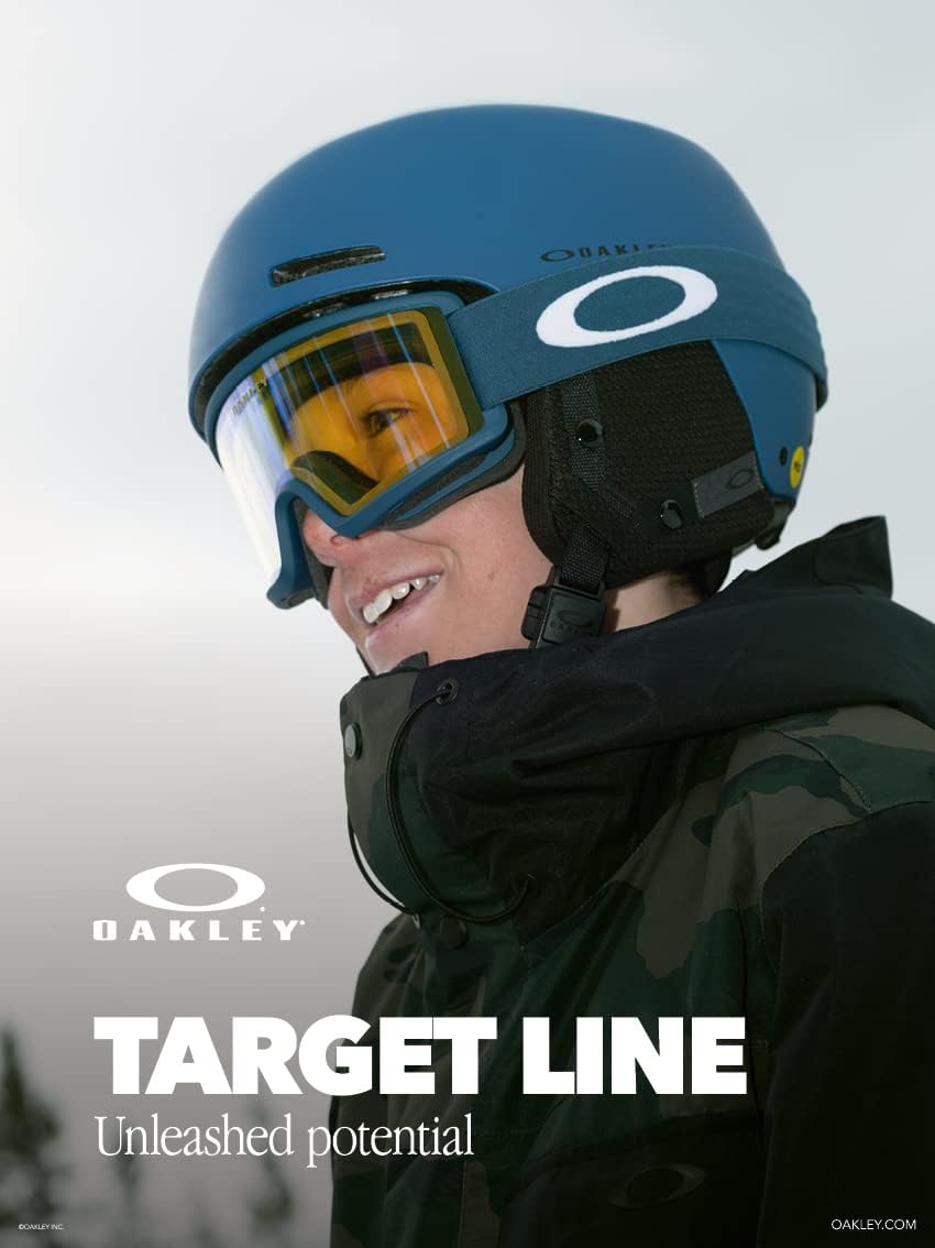 Oakley Target Line – Gafas de esquí medianasgrandes para hombres y mujeres, OO7120, OO7121 + paquete con kit de lentes de diseñador iWear