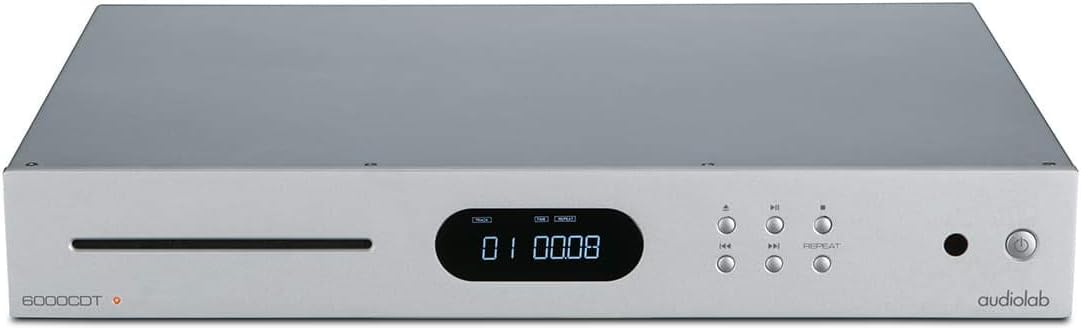 Audiolab 6000CDT – Transporte dedicado de CD con mando a distancia, color plateado
