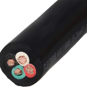 Cable a granel 104 de 30 pies – Chaqueta SOOW, 30 amperios, 4 cables, 600 V – Resistente al agua y al aceite IBX-6227 Cable a granel 104 de 30 pies – Chaqueta SOOW, 30 amperios, 4 cables, 600 V – Resistente al agua y al aceite IBX-6227