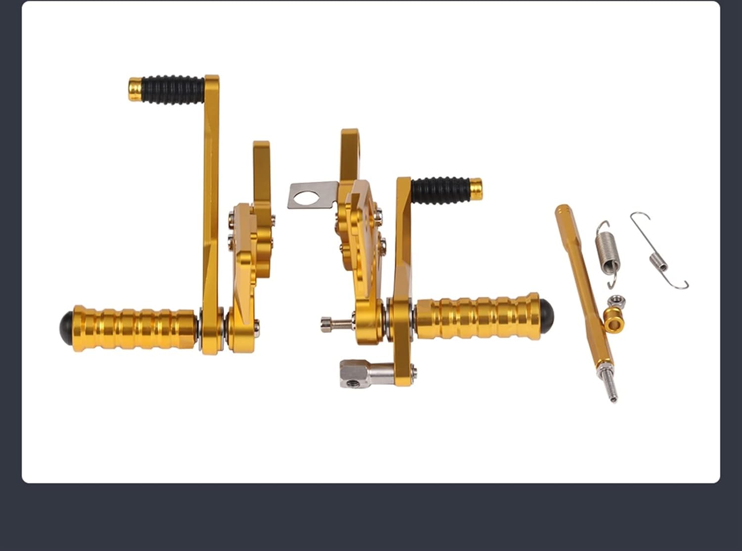 Estribera para Yamaha YZFR3 YZF R3 YZFR25 YZF R25 YZF-R3 MT03 MT 03 2015-2022 2021 2020 2019 2018 2017 2016 motocicleta ajustable trasero Sets