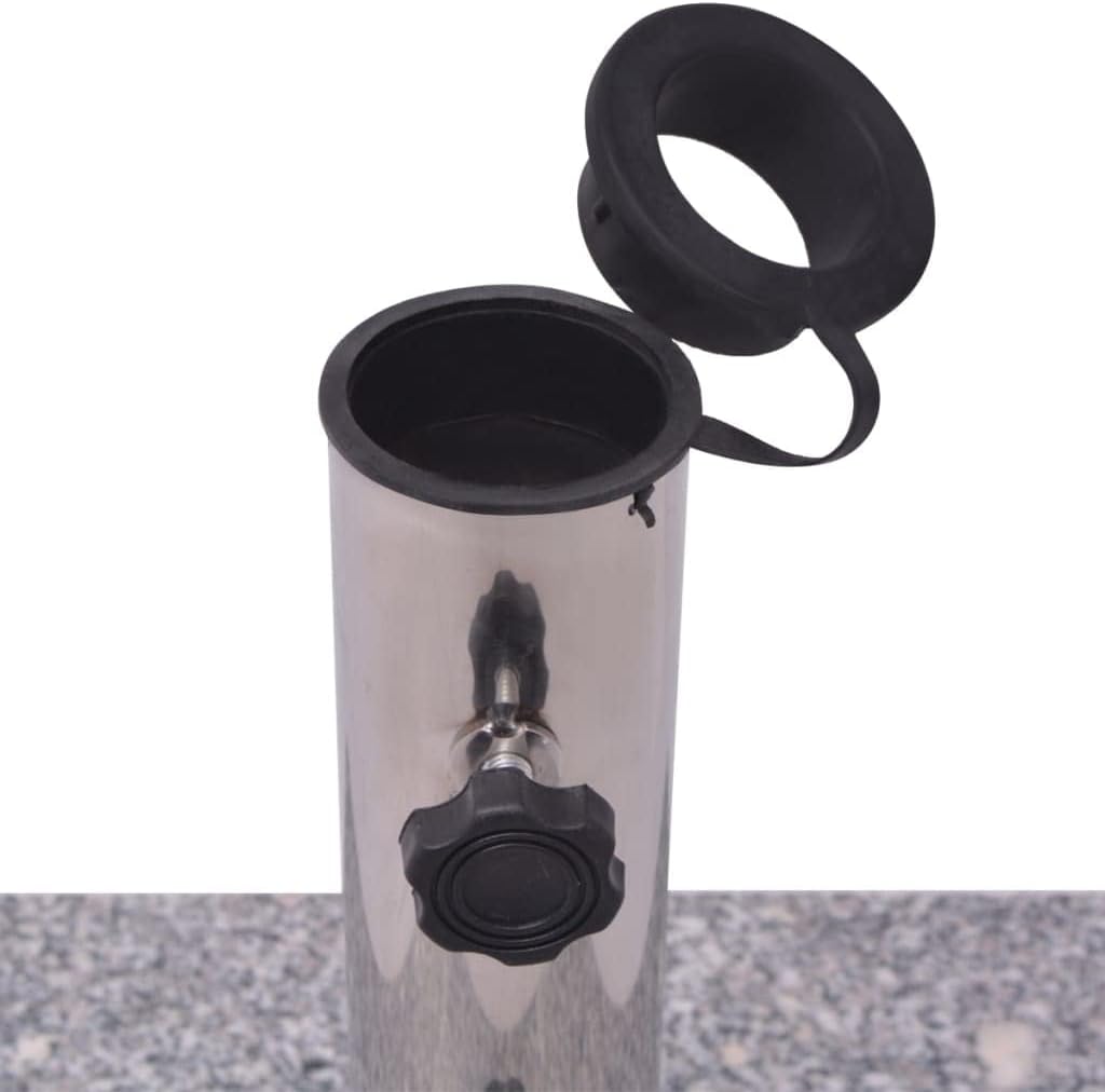 Soporte para paraguas de 44 libras, base para exteriores, resistente para patio, sombrilla, peso para exteriores, paraguas de granito sólido, con un