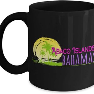 Abaco Islands Bahamas – Taza de café de cerámica, 11onza Abaco Islands Bahamas – Taza de café de cerámica, 11onza