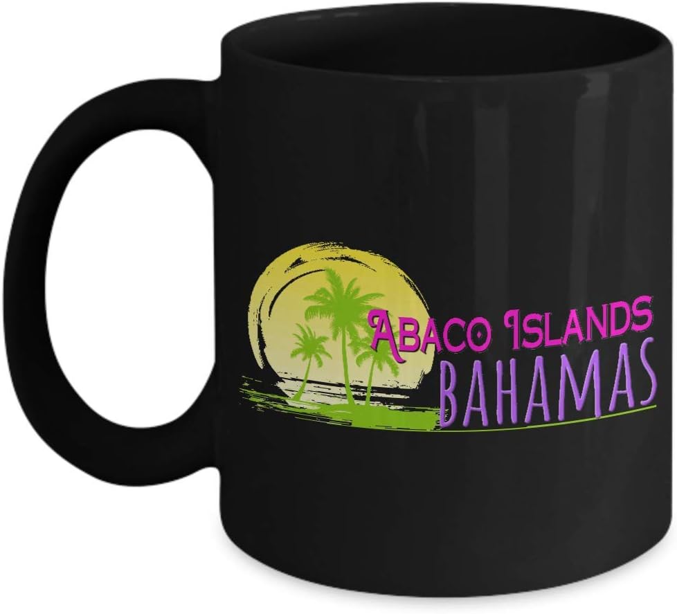 Abaco Islands Bahamas – Taza de café de cerámica, 11onza