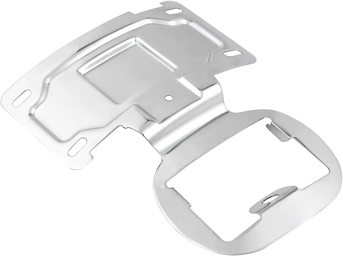 Soporte de reubicación de matrícula de motocicleta cromado para Harley CVO Electra Road Glide FLHTKSE FLHTCU FLHTCUL FLHTKL FLTRUSE