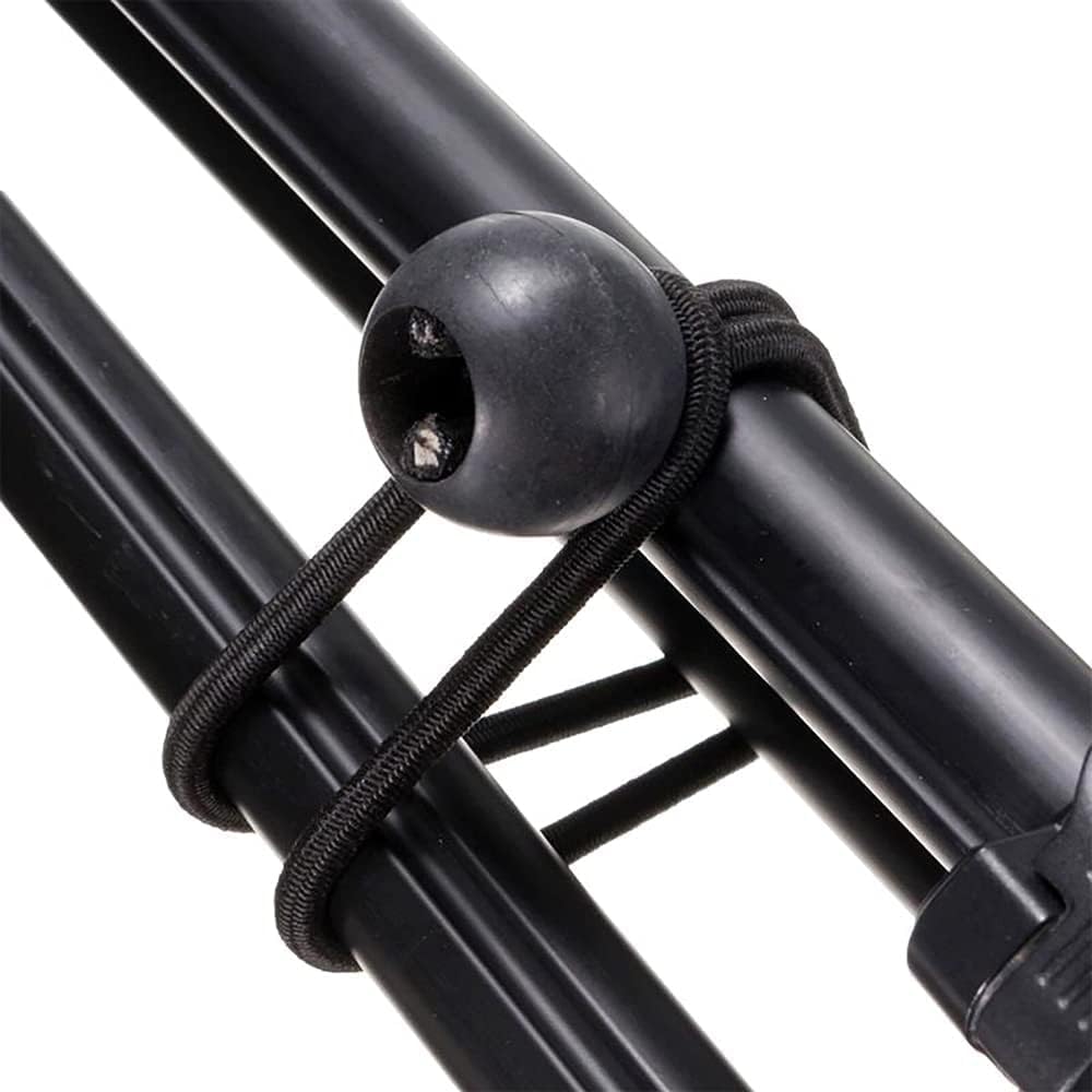 Cuerdas elásticas cortas con bola resistente de 0.197 in de grosor, cuerda elástica para camping, lona, tienda de campaña, 20 unidades de 6 pulgadas
