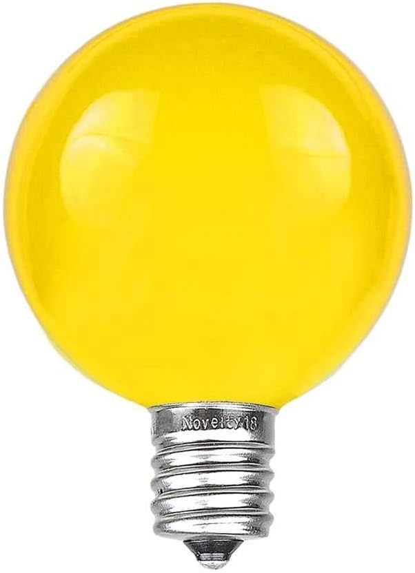 Guirnalda de luces G40 para patio con 25 bombillas amarillas de globo  Cadena de luces colgantes para jardín  Luces vintage para patio trasero