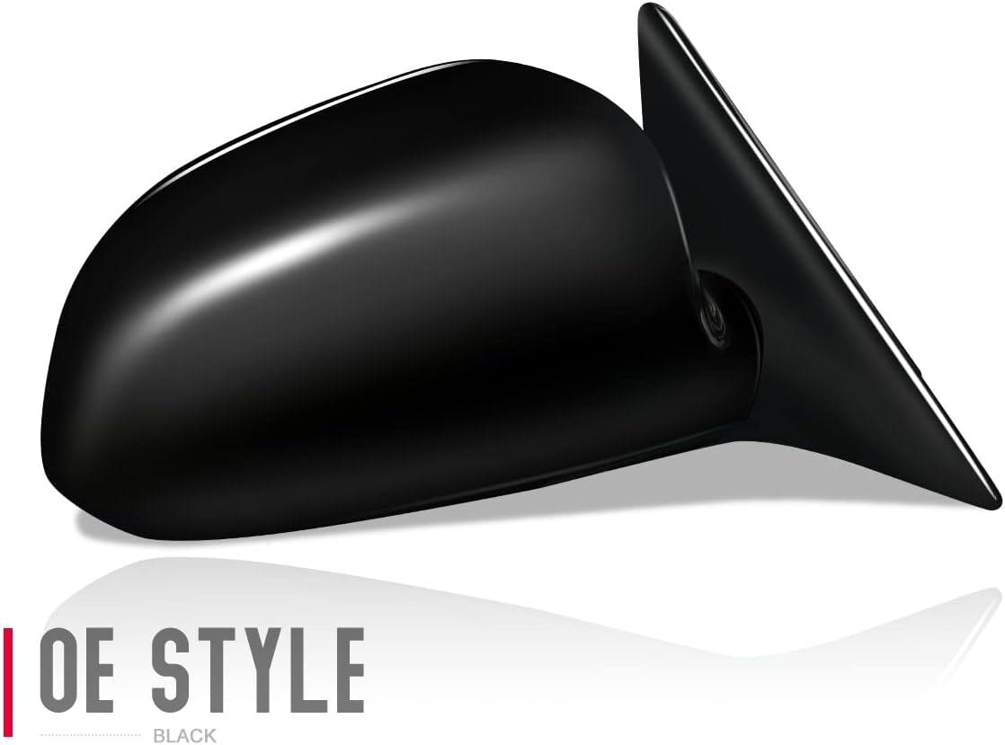 DNA Motoring OEM-MR-MI1321103 Espejo retrovisor plegable sin calefacción con ajuste manual lateral derecho compatible con Mirage 1987-1996