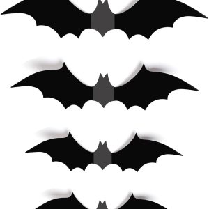 Decoración de pared de murciélagos de Halloween, decoración de murciélagos 3D, calcomanías de PVC para exteriores, interiores, hogar, patio, pared, Decoración de pared de murciélagos de Halloween, decoración de murciélagos 3D, calcomanías de PVC para exteriores, interiores, hogar, patio, pared,