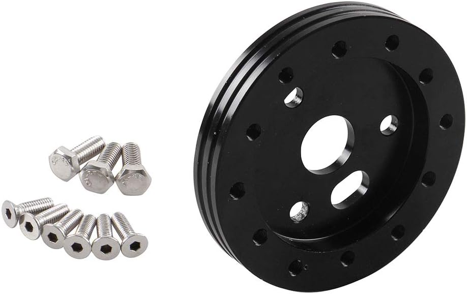 Adaptador de cubo de volante espaciador de conversión de 0.5 pulgadas, 6 agujeros a 3 agujeros, adaptador para volante, adaptador de concesión, kit