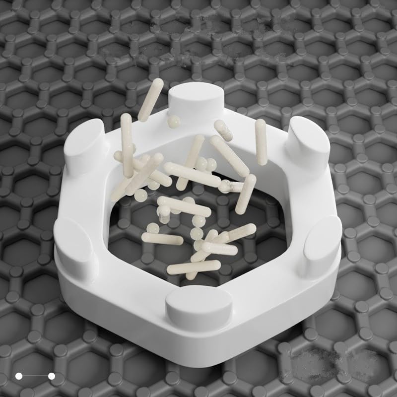 Alfombrilla de arena para gatos con diseño de panal de abeja de doble capa, impermeable, resistente, suministros para gatos fáciles de limpiar