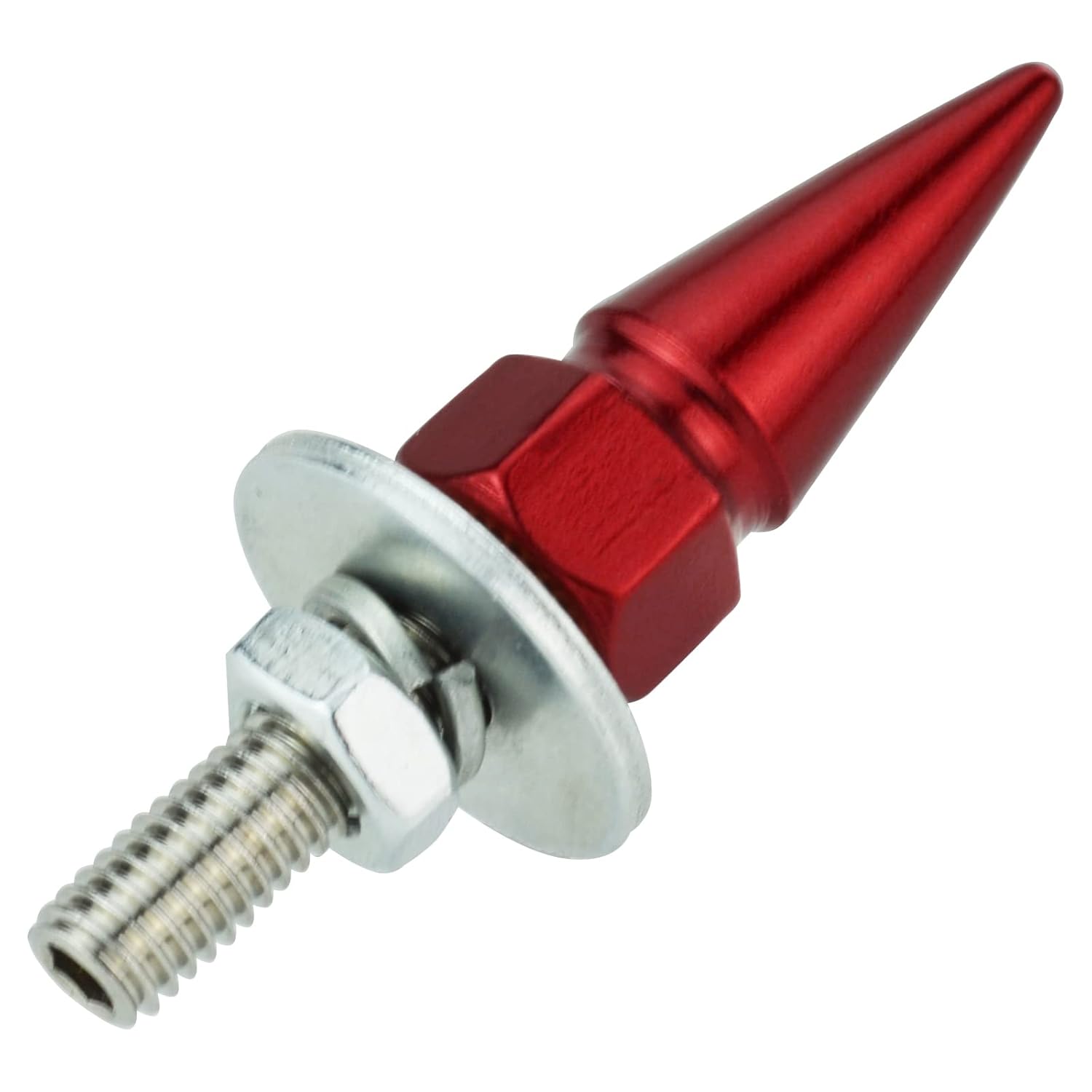 Arenbel Spike – Kit de tornillos para placa de matrícula de motocicleta, marco de automóvil, tuercas para vehículos, motocicletas, camiones, SUV, 4