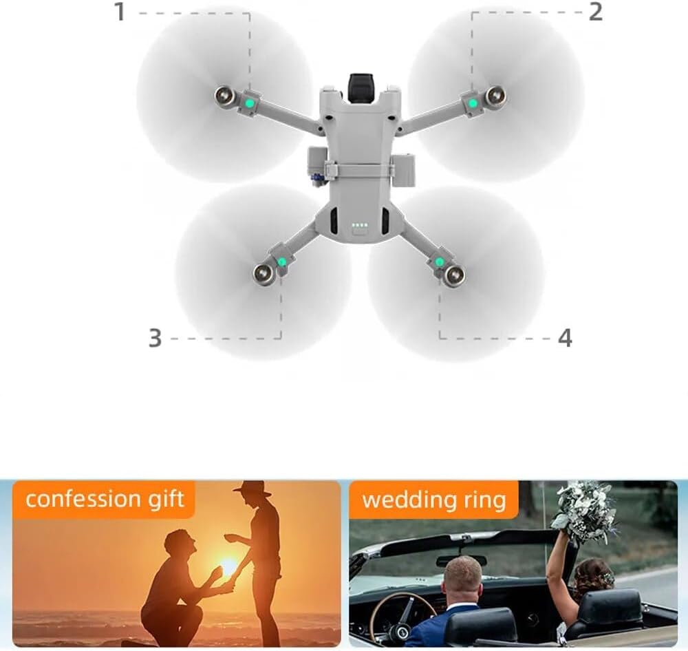 Sistema de Airdrop para D-JI MINI 3 PRO Drone Anillo de Boda Regalo Cebo de Pesca Entregar Vida Rescate Lanzador Accesorio de Liberación Rápida