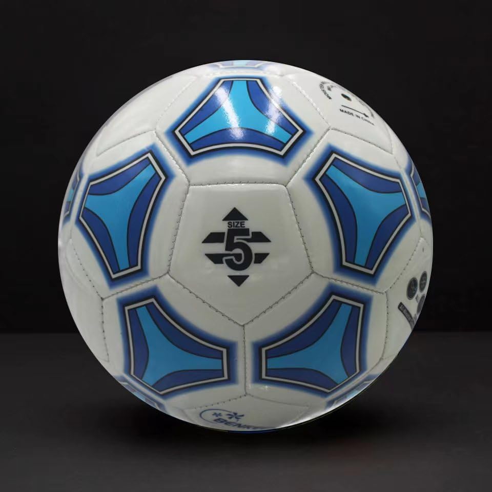 Benkeer Balones de fútbol que brillan en la oscuridad, tamaño 345, regalos de fútbol para niños, jóvenes y adultos, pelotas de fútbol tradicionales