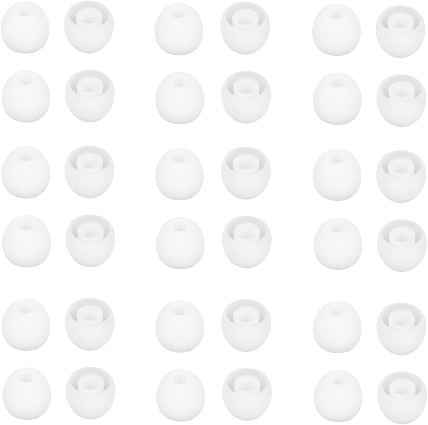 36 piezas de puntas pequeñas para auriculares de silicona suaves y cómodas, piezas de repuesto de silicona para la mayoría de auriculares