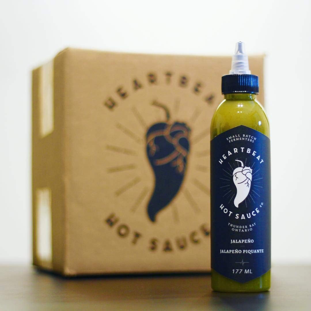 Heartbeat – Salsa picante de jalapeño verde, 6 onzas (paquete de 2) lote pequeño y hecho a mano, vegano, sin gluten, sin conservantes, destacado en