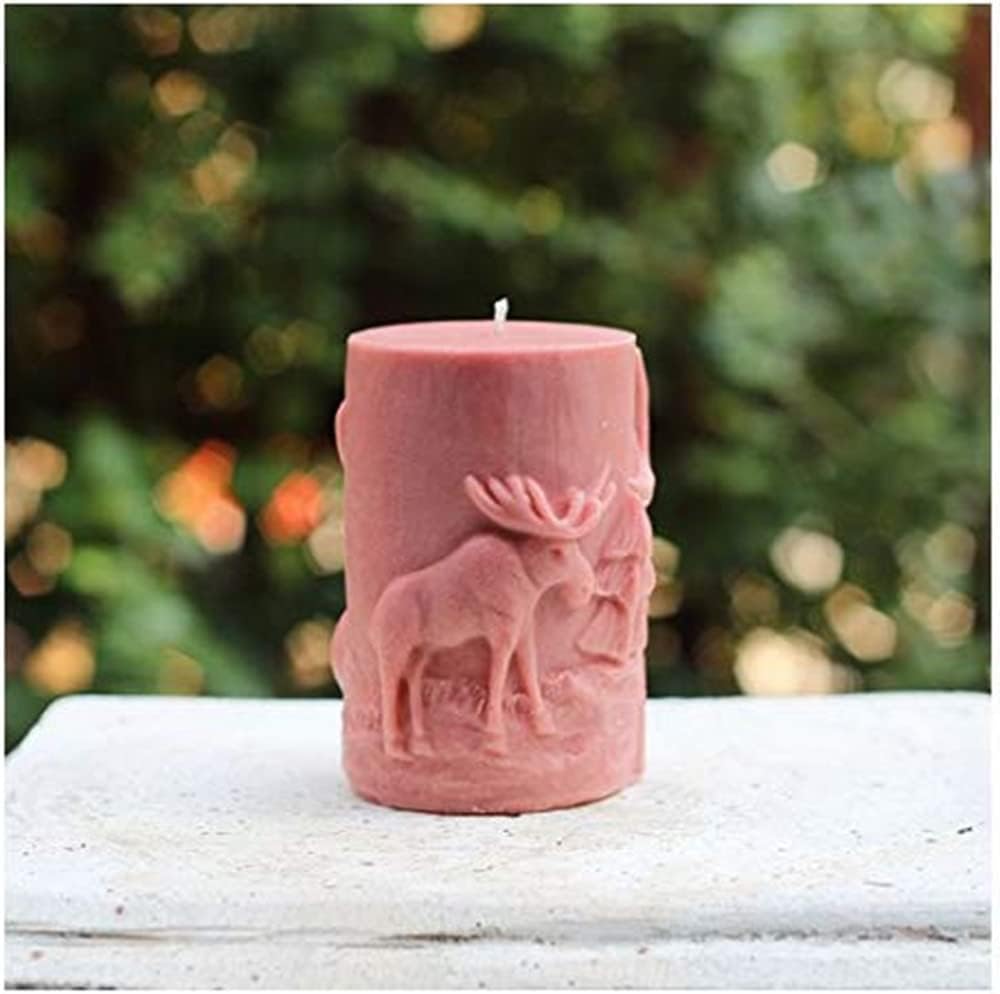 GreatMold – Molde de silicona para velas de ciervos 3D, moldes de cera para velas decoradas, herramienta de fabricación de jabón hecho a mano, molde
