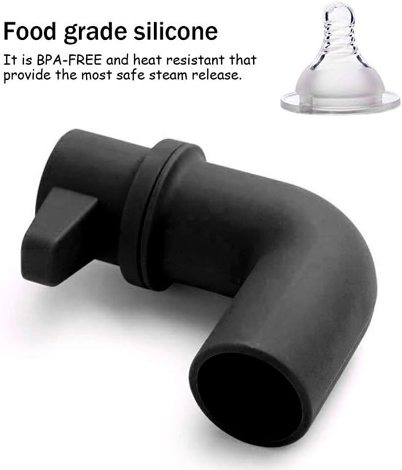 HEEPDD Desviador de vapor para olla, Foodi, Mealthy, olla a presión de potencia XL mejorada, seguridad y saneamiento, (negro)