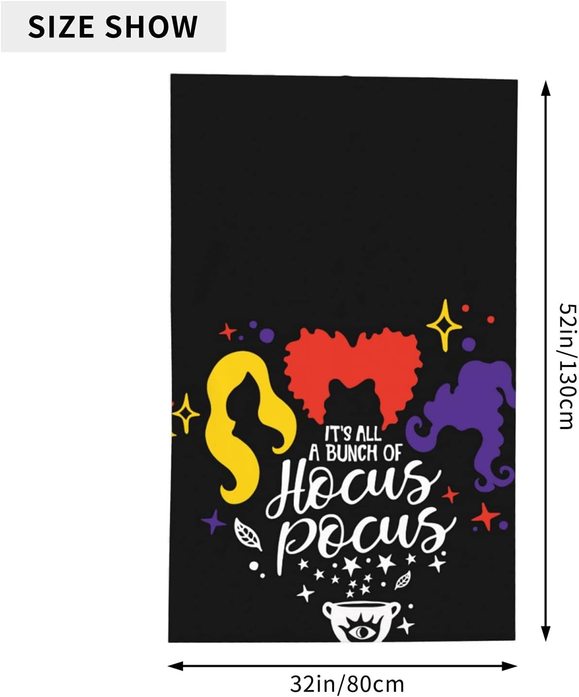 Toalla de baño Sanderson Sisters Halloween Hocus Pocus, toallas de playa suaves y absorbentes, de secado rápido, toalla de calidad de hotel de lujo