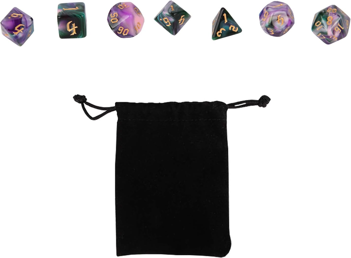 DND – Juego de dados poliédricos, dados de juego de material acrílico, dados de poliedro, juegos de mesa, para Dungeon and Dragons D&D RPG juegos de