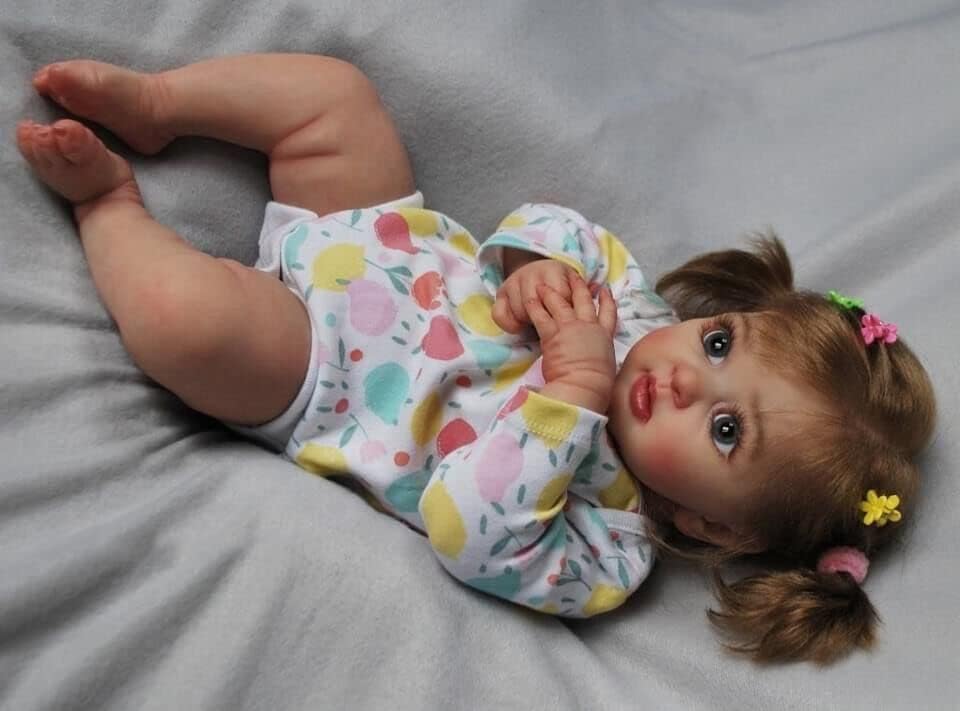 Muñecas de bebé Reborn de 17 pulgadas, muñecas de bebé recién nacido, cuerpo ponderado de silicona, ropa y biberones, regalo para niños a partir de