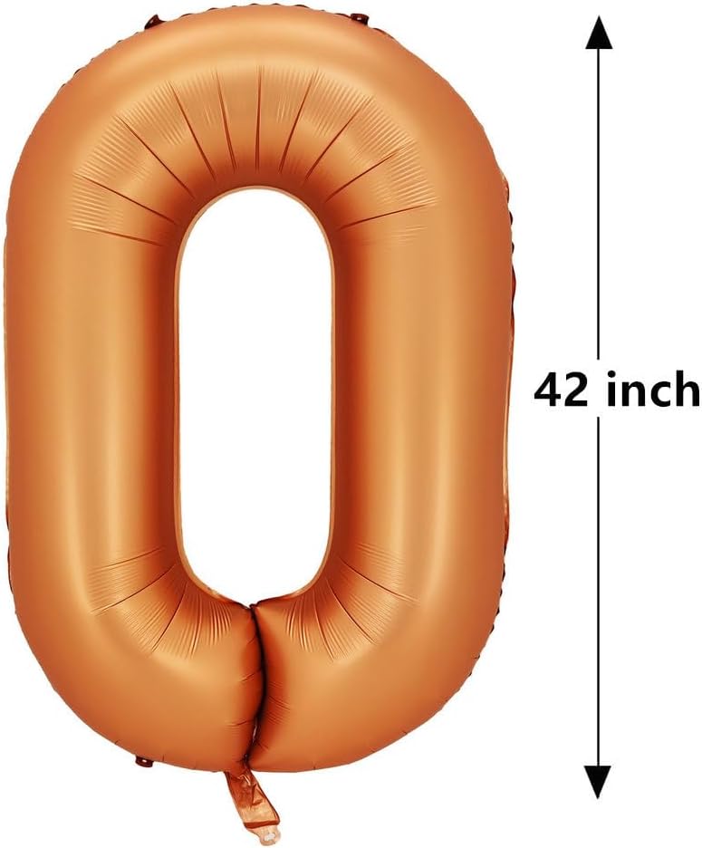 EMAAN Globos grandes de Mylar de 42 pulgadas, color naranja vitality, globos grandes de papel de aluminio para decoraciones de fiestas de cumpleaños