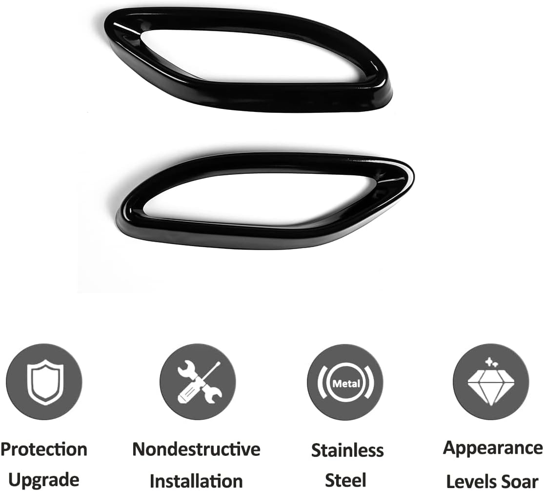 Stainless Exhaust Muffler Tail Pipe Trim Cover For Mercedes Benz A B C E Class 2014-2022GLE GLC GLS CLS CLA W166 X253 X166 C257 2015-2022