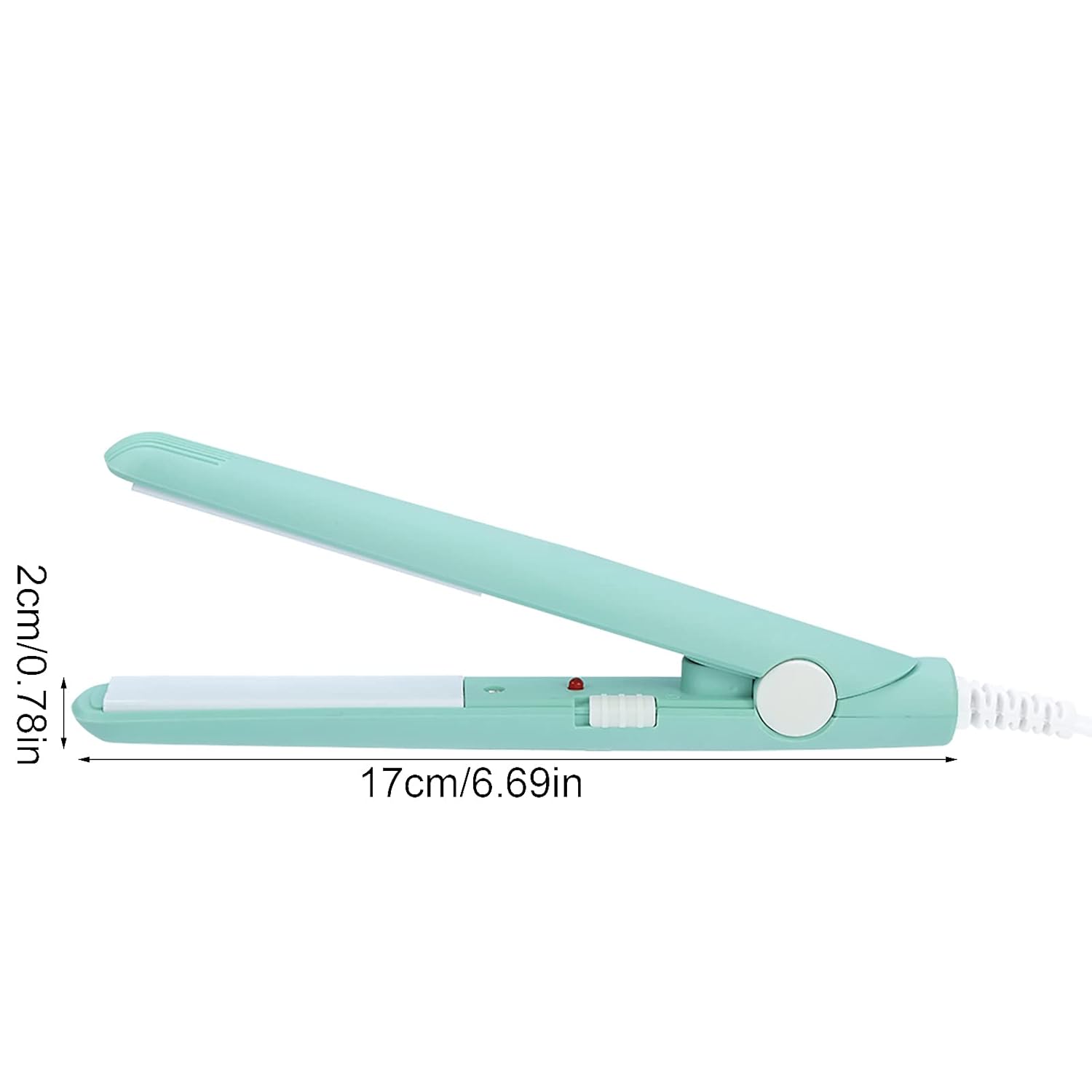 2 en 1 Mini plancha de pelo 4 colores cerámica turmalina ajuste temperatura temperatura belleza plancha plana calefacción rizador para peinar el