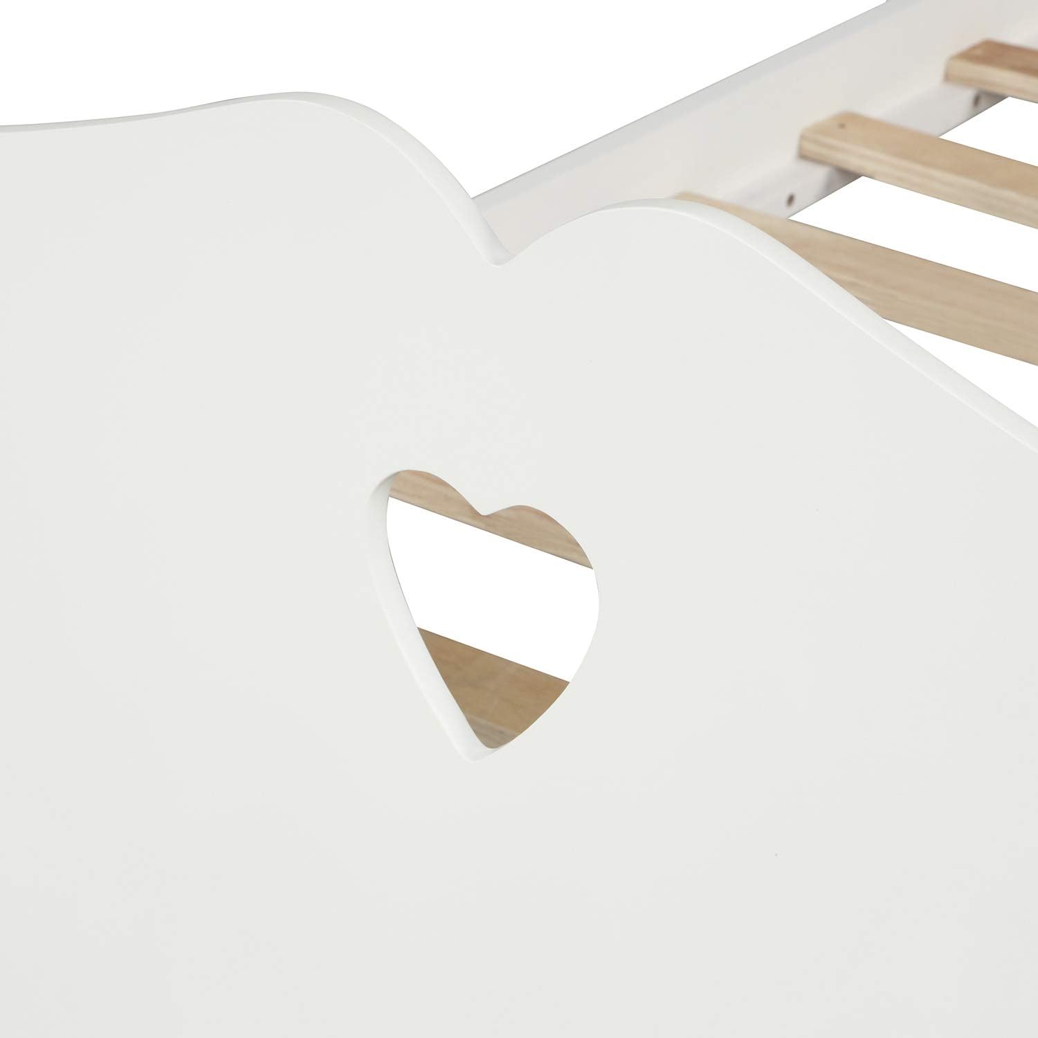 Harper & Bright Designs Base de cama individual con cabecero y estribo, cama de madera tamaño individual con soporte de listones de madera (nuevo,