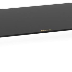 YEOUX Soporte elevador de cristal negro para monitor de computadora con base de madera para pantalla plana LCD, TV LED, portátil, impresora, soporte YEOUX Soporte elevador de cristal negro para monitor de computadora con base de madera para pantalla plana LCD, TV LED, portátil, impresora, soporte