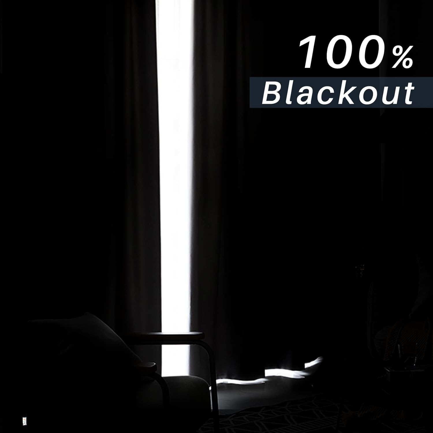 Melodieux Cortinas de terciopelo 100% opacas para dormitorio, sala de estar, súper suaves, cortinas con aislamiento térmico con forro negro, 52 x 84