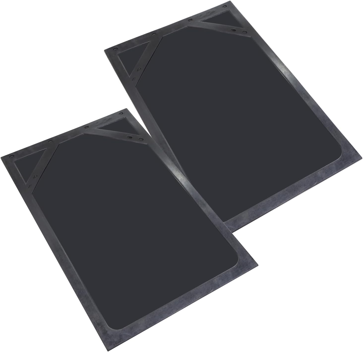 Aletas de barro de 36 x 24 pulgadas, color negro, para semirremolque y remolque, goma resistente, 1 par
