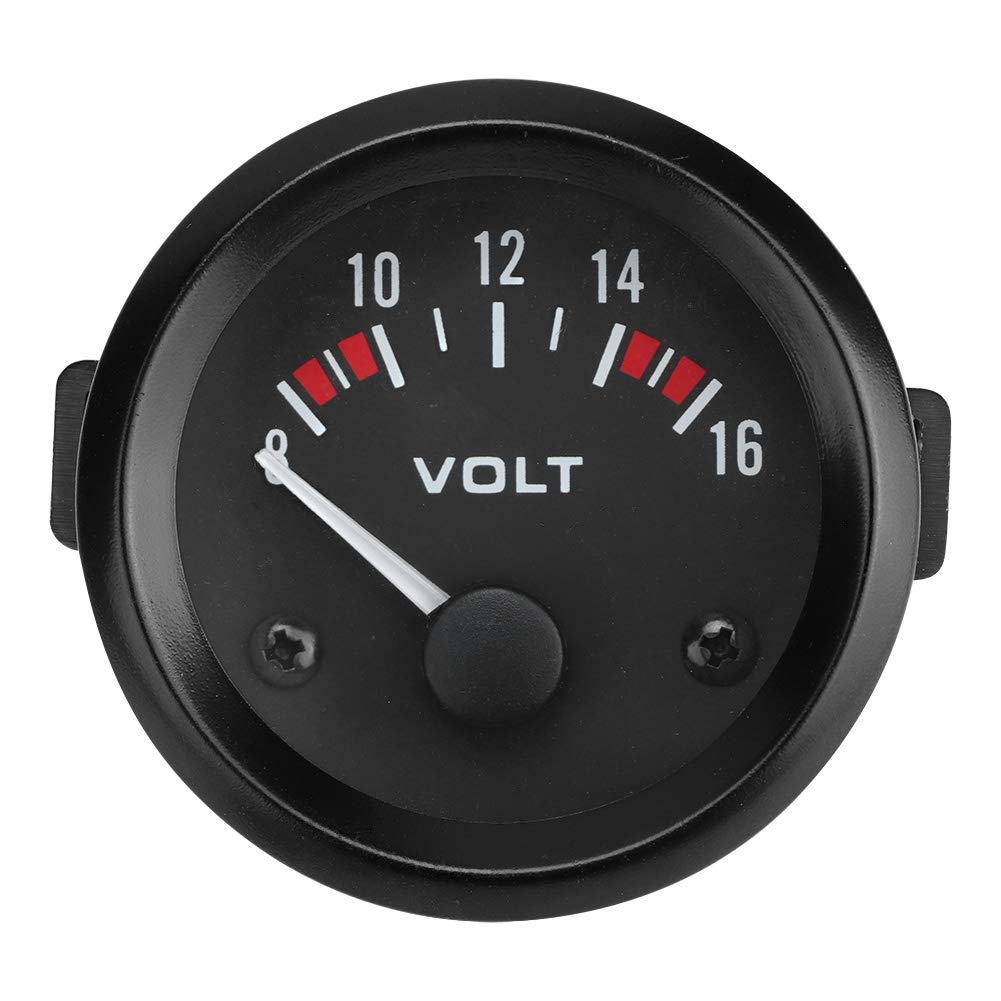 Voltímetro 12V 52mm2in Medidor de Voltaje 8-16V Volt Meter BX100007 Voltímetro Electrónico Voltímetro Voltímetro Medidor de Voltaje para Vehículo