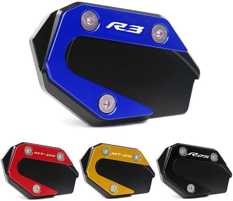 M para Yamaha MT 03 25 MT03 YZFR25 YZFR3 2014-2022 2021 Soporte lateral de pie de motocicleta Placa de soporte Y (color dorado-R25)