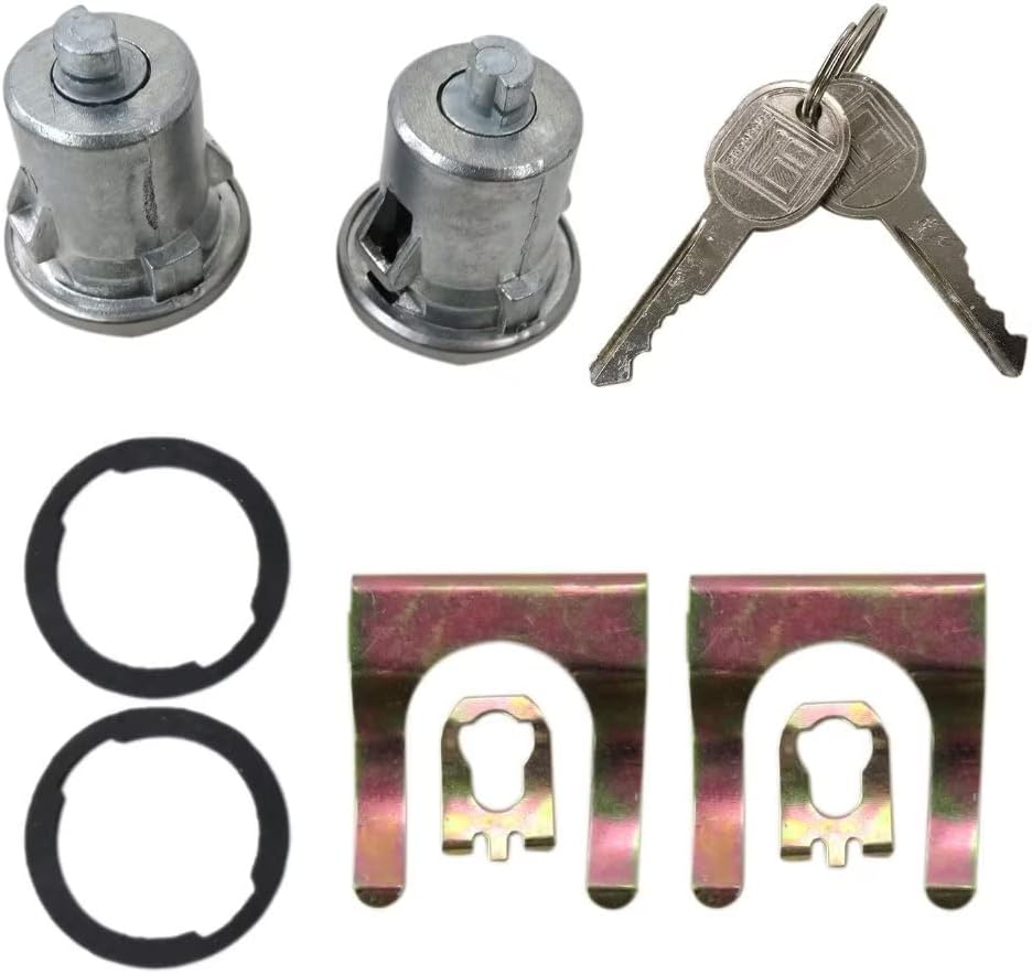 2Pcs 5070006  DLK2  DLK3 Door Lock Cylinder Set Replacement for Monza 1975-1980