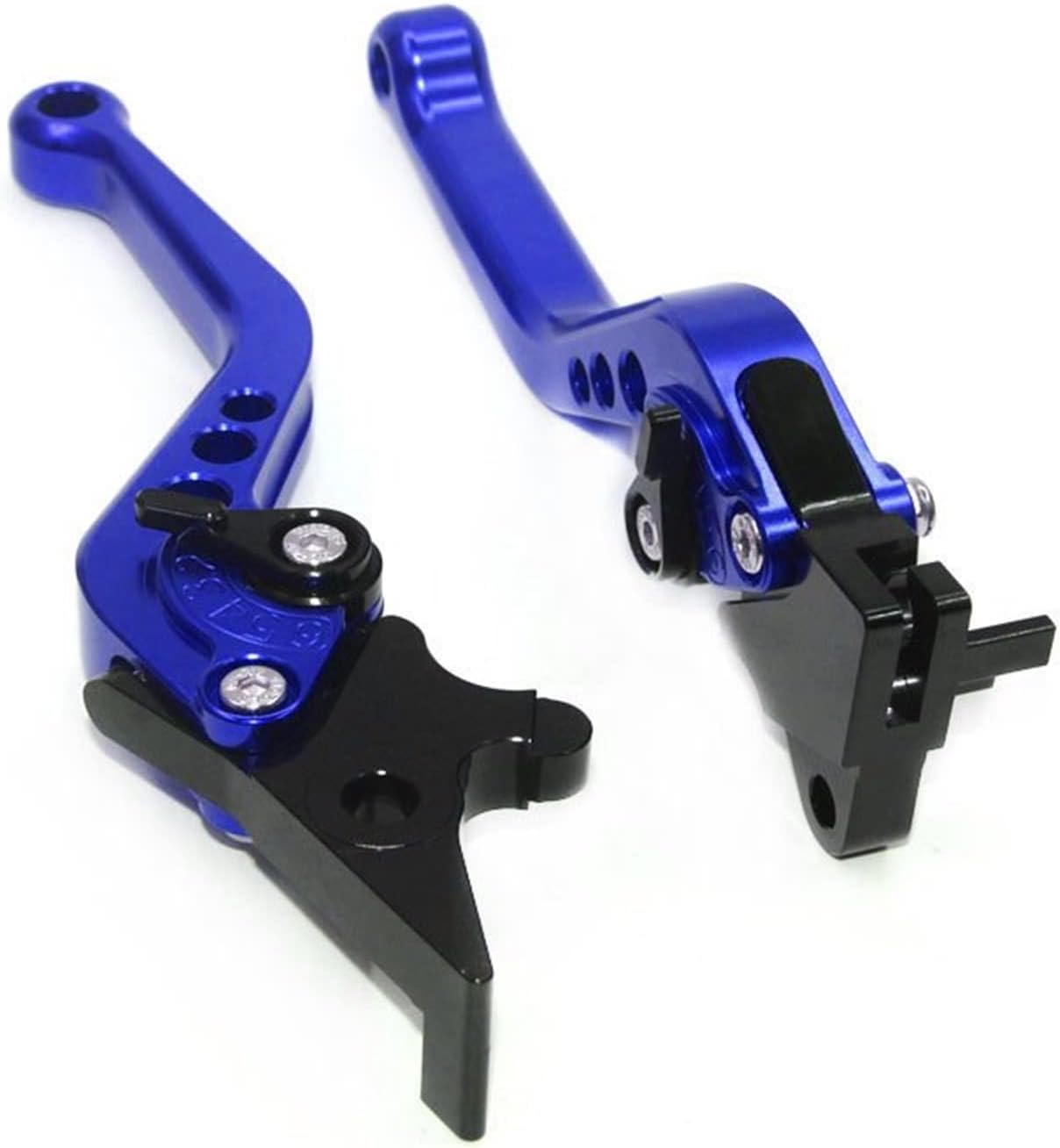 Palancas Manillar para Suzuki GIXXER 250 SF 2020 2021 Accesorios de motocicleta CNC Palancas de embrague de freno cortas ajustables (color azul,