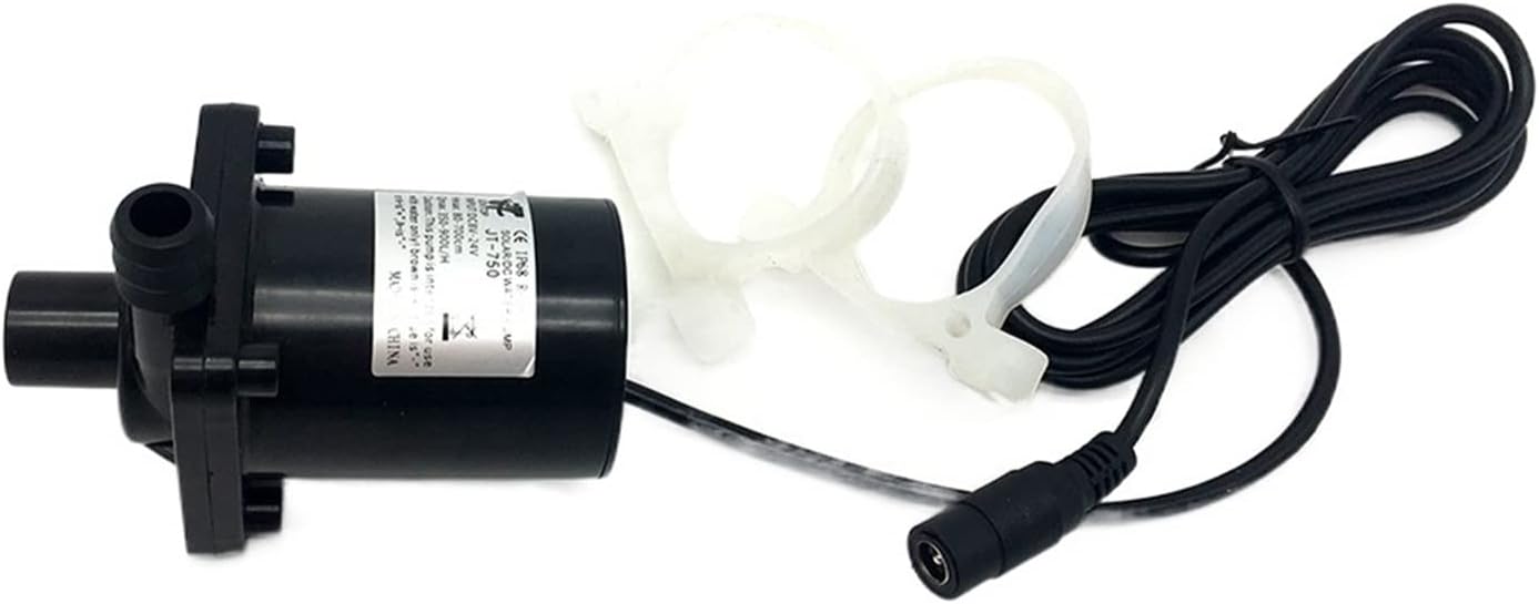 Mini Power Bomba pequeña JT-750 Bomba de agua sin escobillas DC 12V 24V Bomba solar de circulación de agua sumergible 1 pieza (voltaje 6-12V)