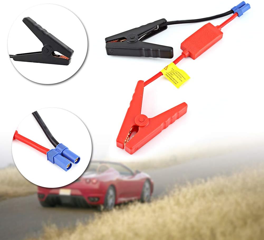 Cable elevador, cable elevador portátil automotriz para conexión de batería de automóvil, arranque para evitar carga inversa, cable de puente para
